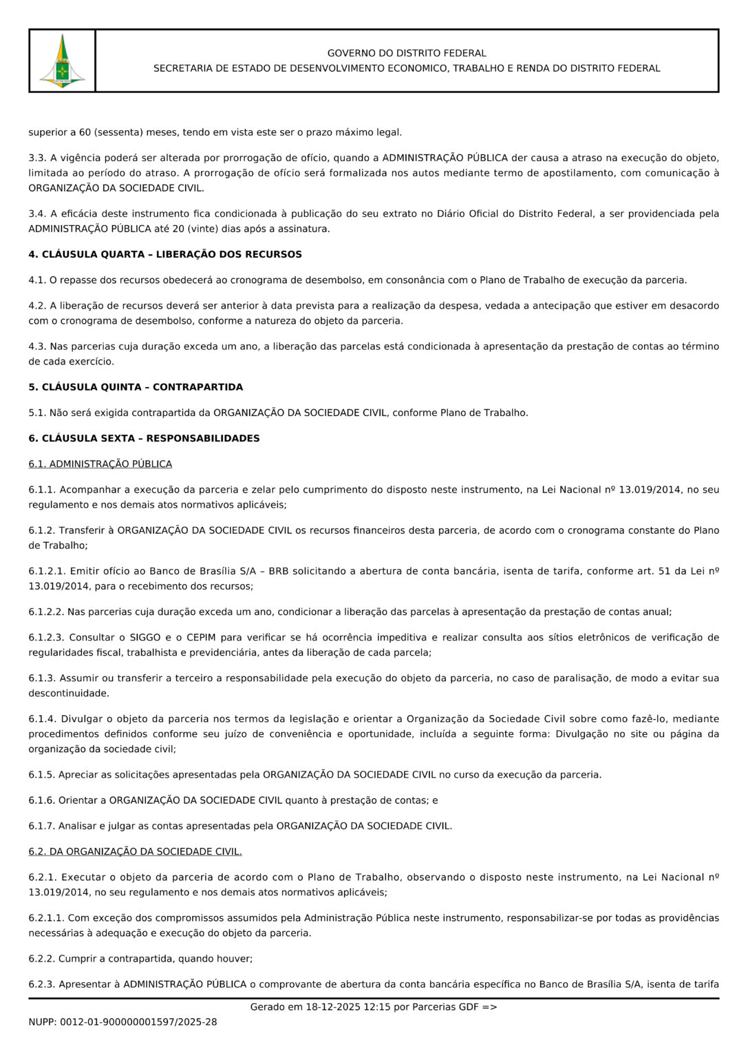 Termo de Fomento