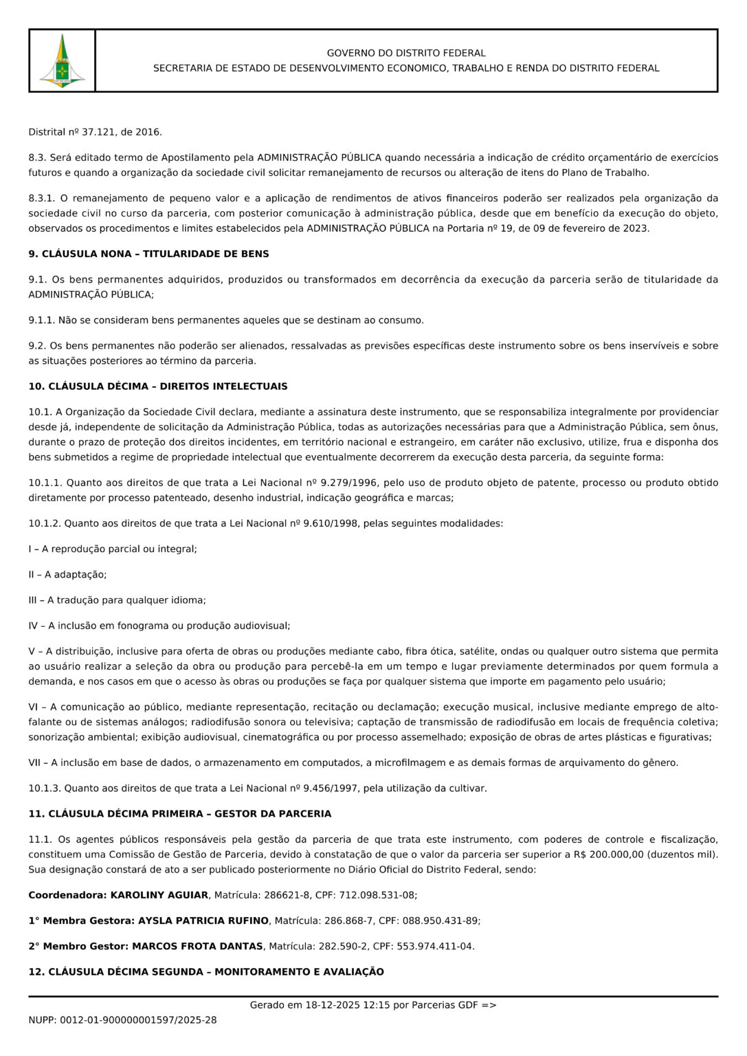 Termo de Fomento