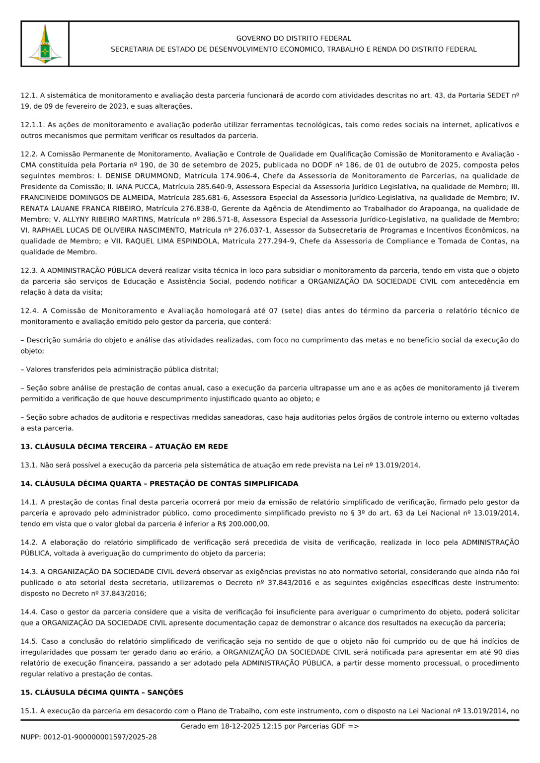 Termo de Fomento