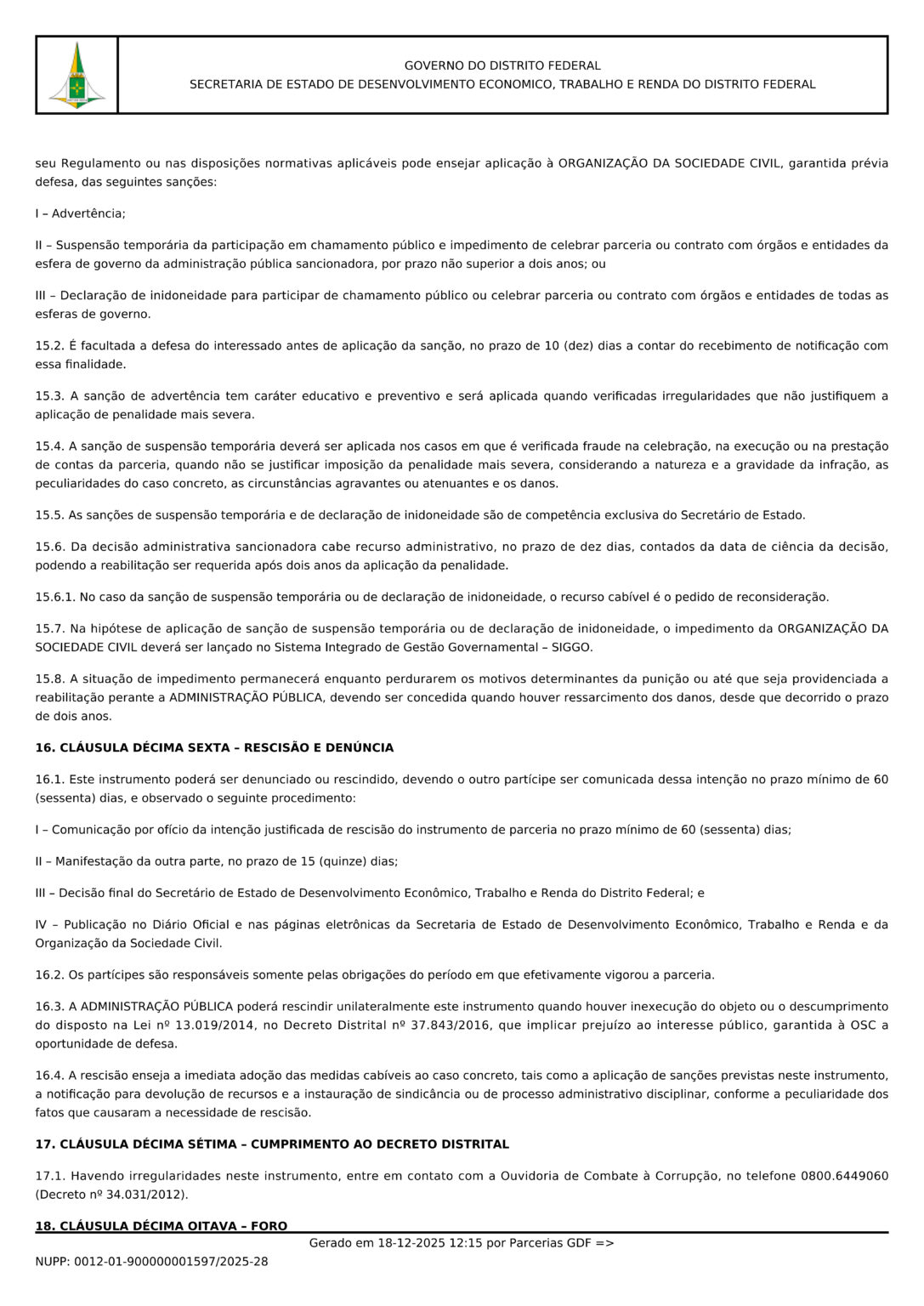 Termo de Fomento